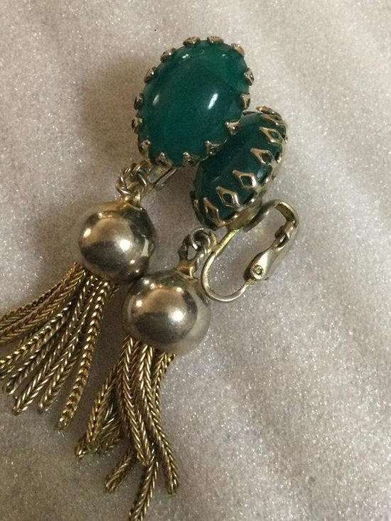 Jewelry - Gold-Tone Tassel Clip-On Earrings